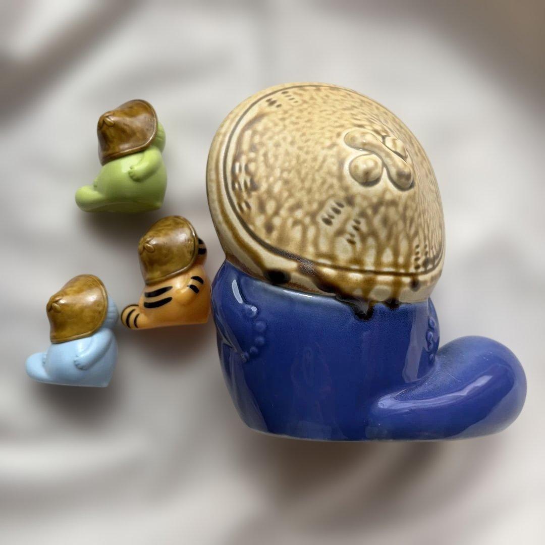 ぼんやり子だぬき　ブルーベリー　陶器