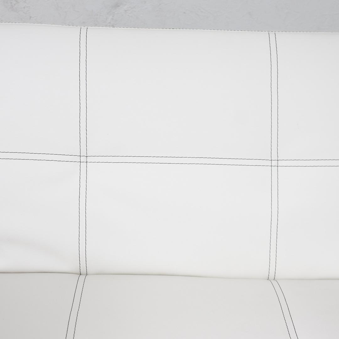 uuu【新品】レザー張り リクライニングソファ　アウトレット