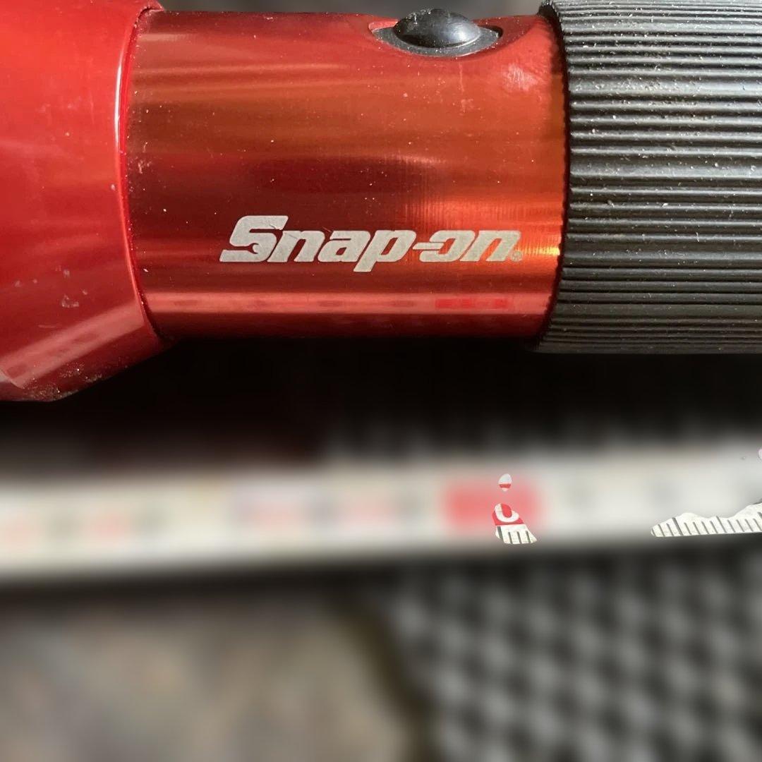 Snap-on 懐中電灯 赤 約20cm