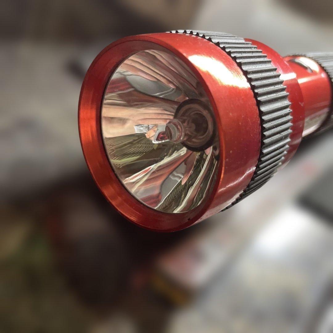 Snap-on 懐中電灯 赤 約20cm