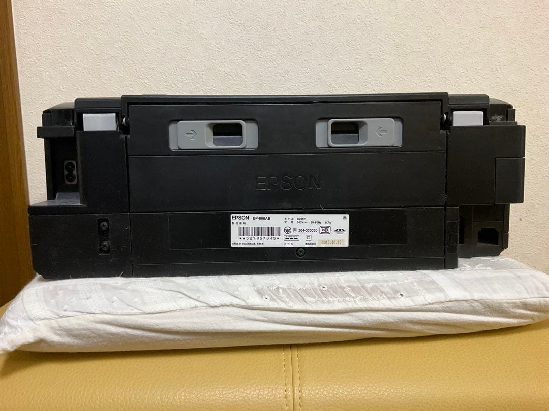 EPSON EP-808AB プリンター （修理必要）　純正新品インク4本付き