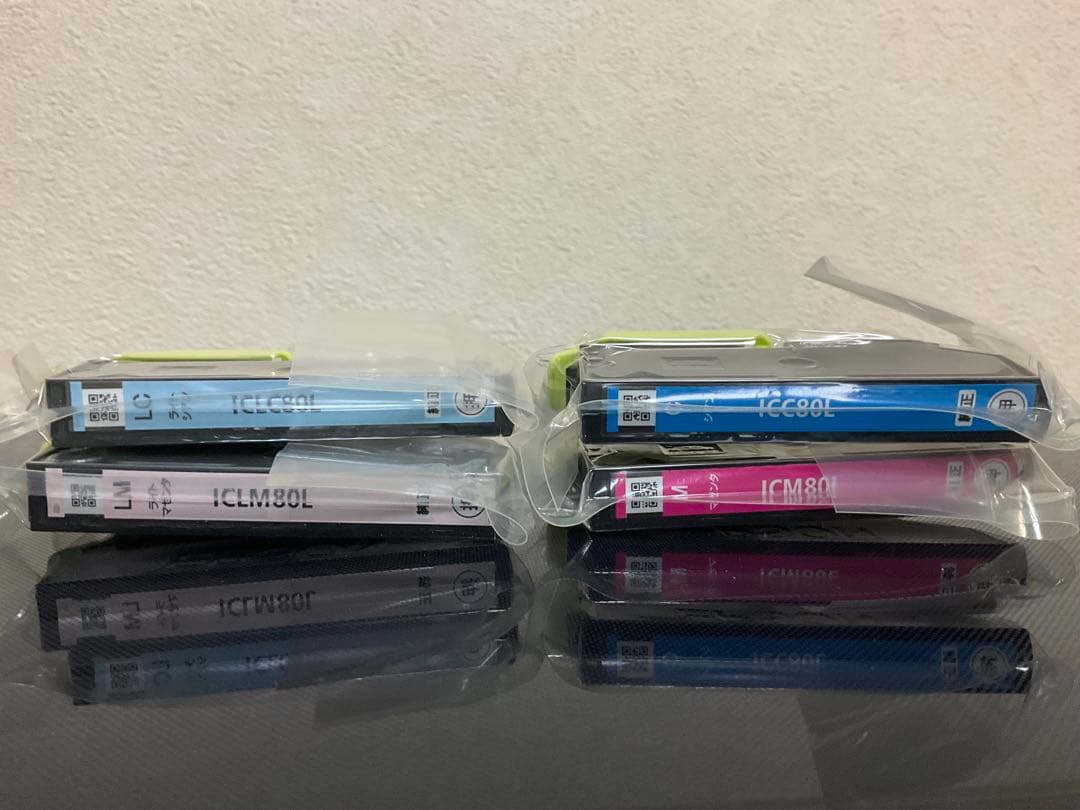 EPSON EP-808AB プリンター （修理必要）　純正新品インク4本付き