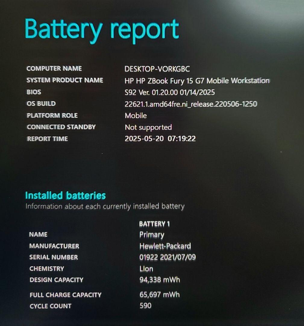 Windowsノート本体 HP Zbook Corei7 10750H Quadro T1000 32GB