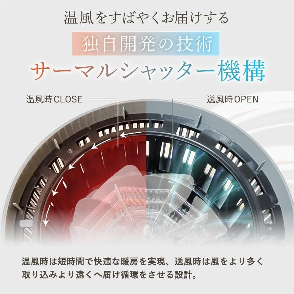 LAViNO ラビーノ エアーバランス 温風付 サーキュレーター 9.1m/s