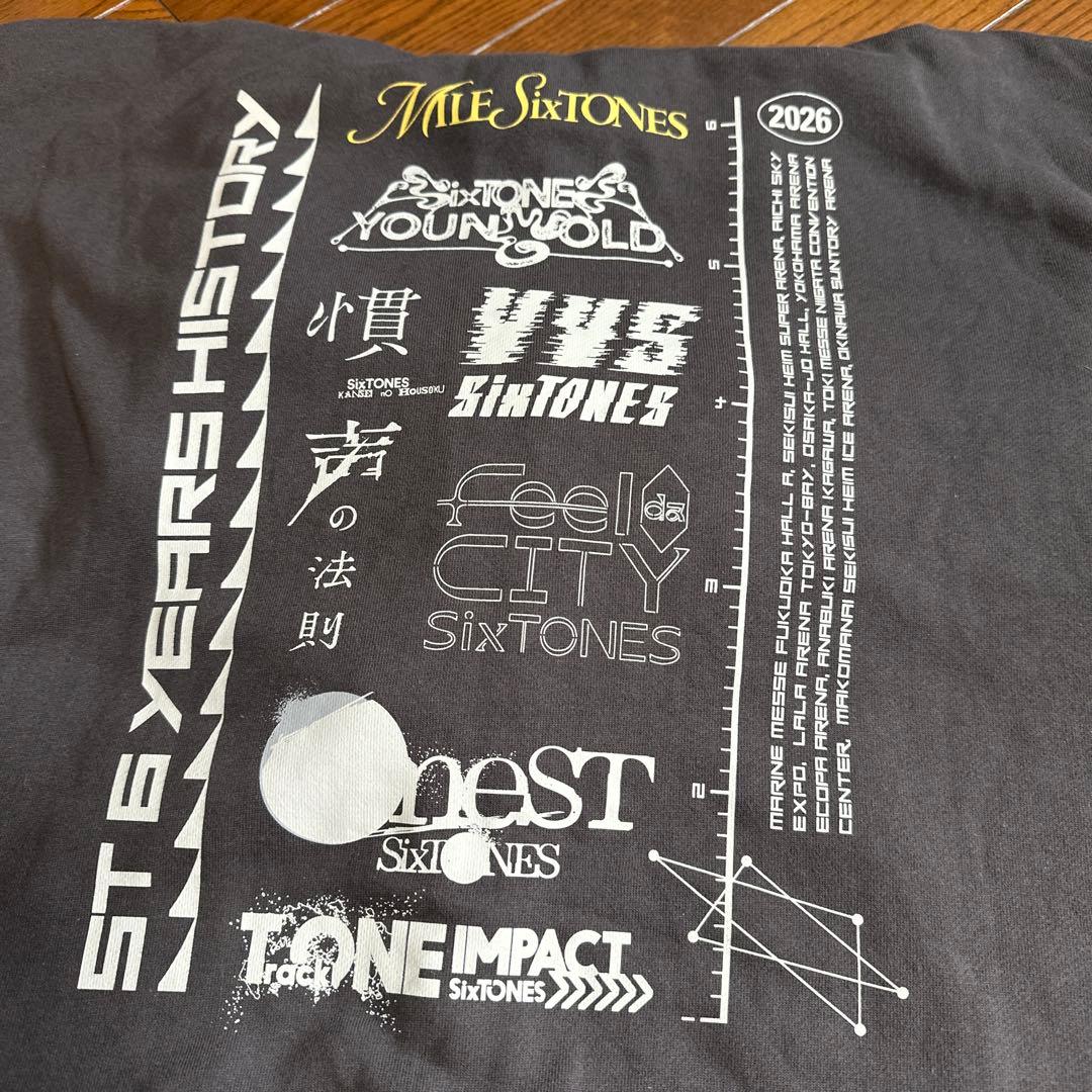 【美品】SixTONES ライブグッズ　パーカー MILE SixTONES