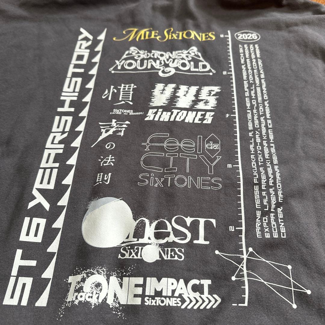 【美品】SixTONES ライブグッズ　パーカー MILE SixTONES