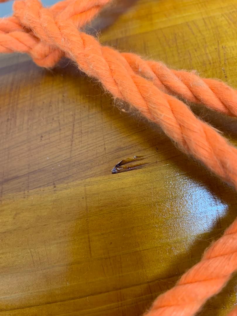 桶胴太鼓　和太鼓　W48cm 約5.6キロ　担ぎ桶太鼓　現状品