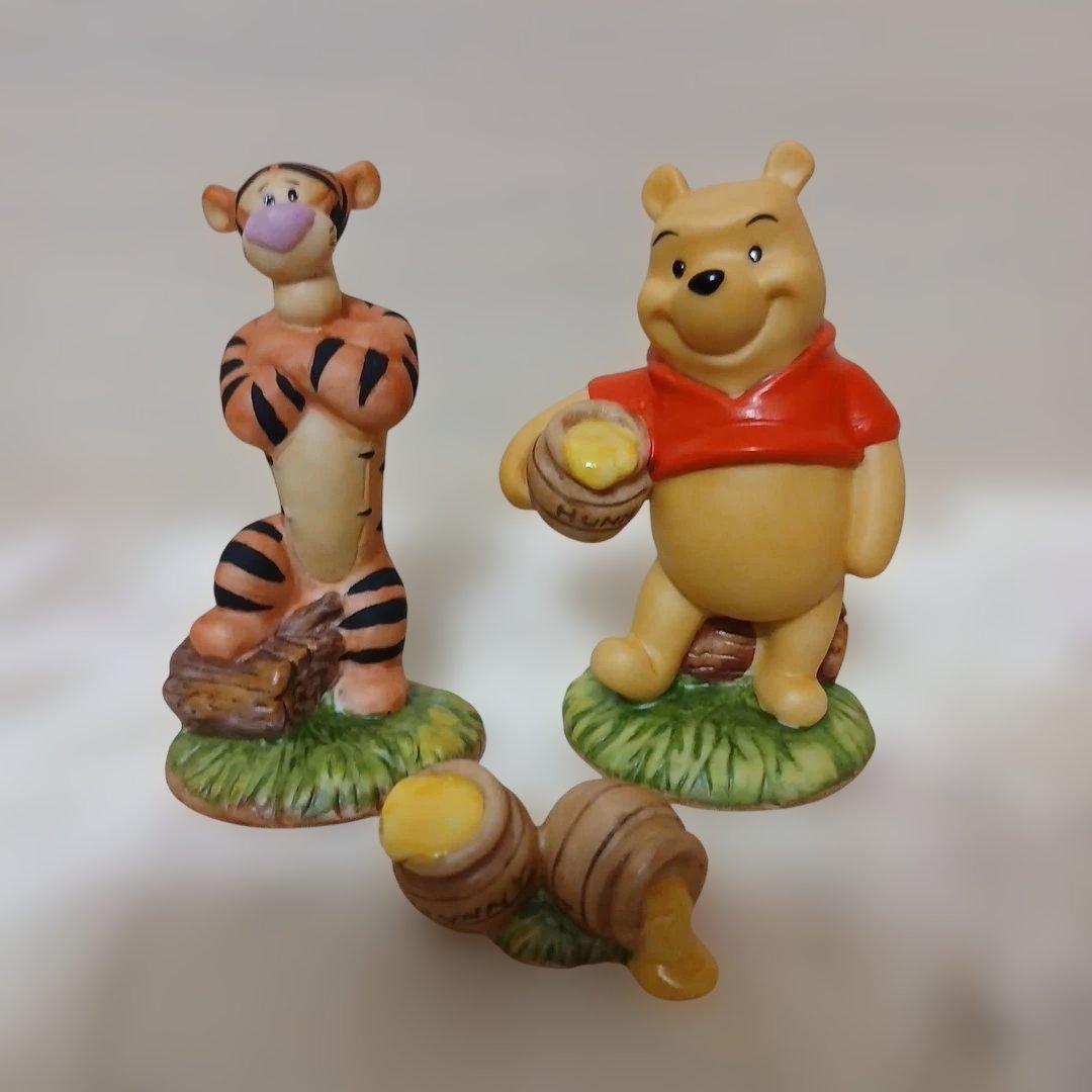 ディズニー　くまのプーさん　陶器　加藤工芸　フィギュア　置物　セット品
