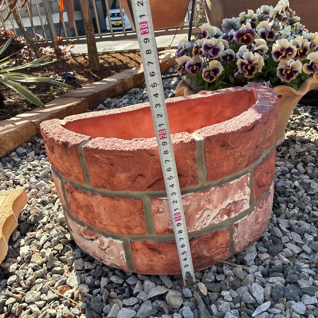 レンガ調プランター植木鉢 2個セット ［今週限定のお値段］