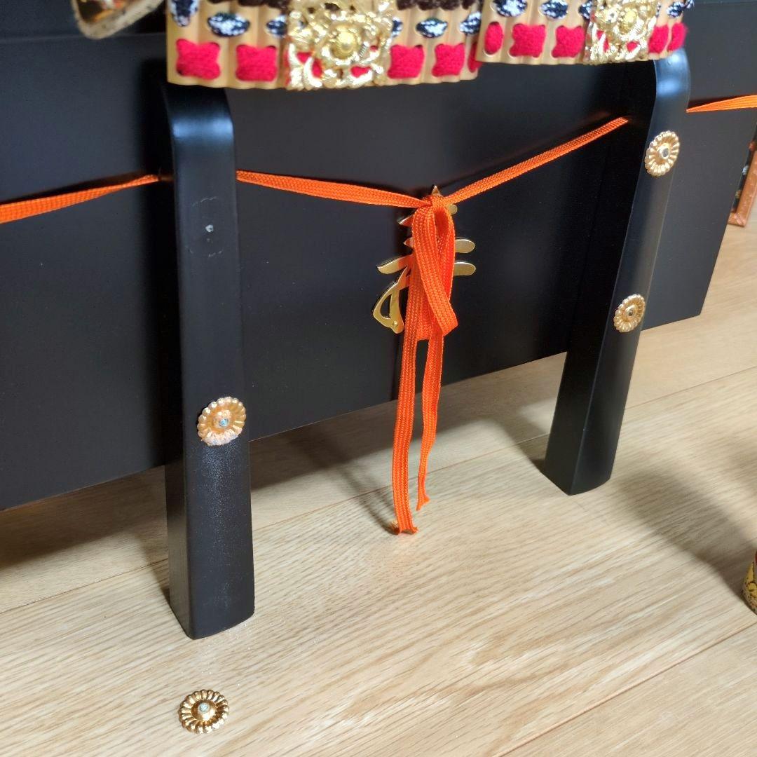 五月人形 鎧兜 高75cm 金屏風付き