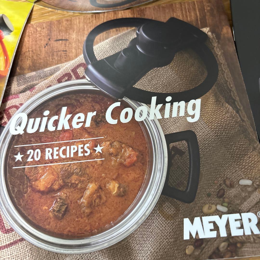 美品　MEYER クイッククッキング圧力鍋　４.０ℓ レシピ付き