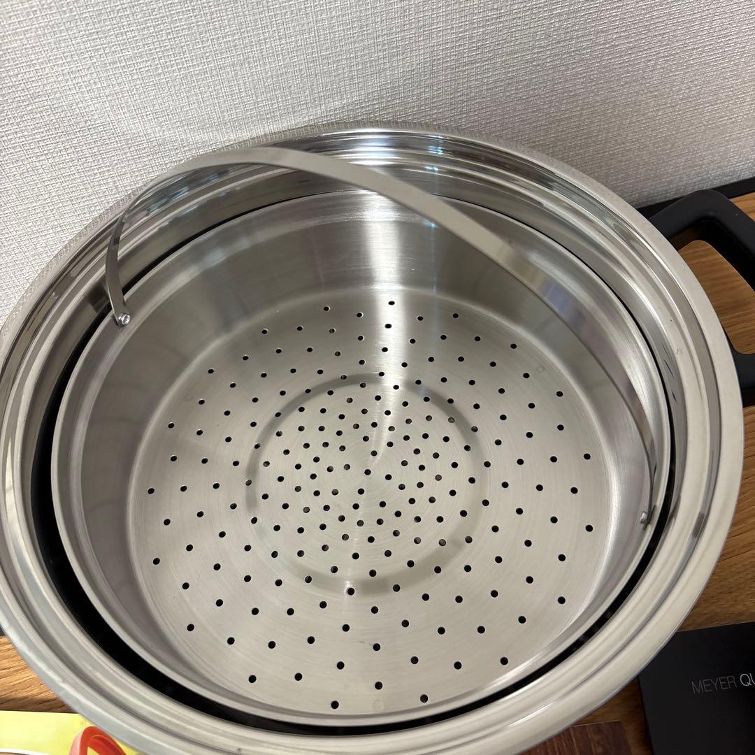 美品　MEYER クイッククッキング圧力鍋　４.０ℓ レシピ付き