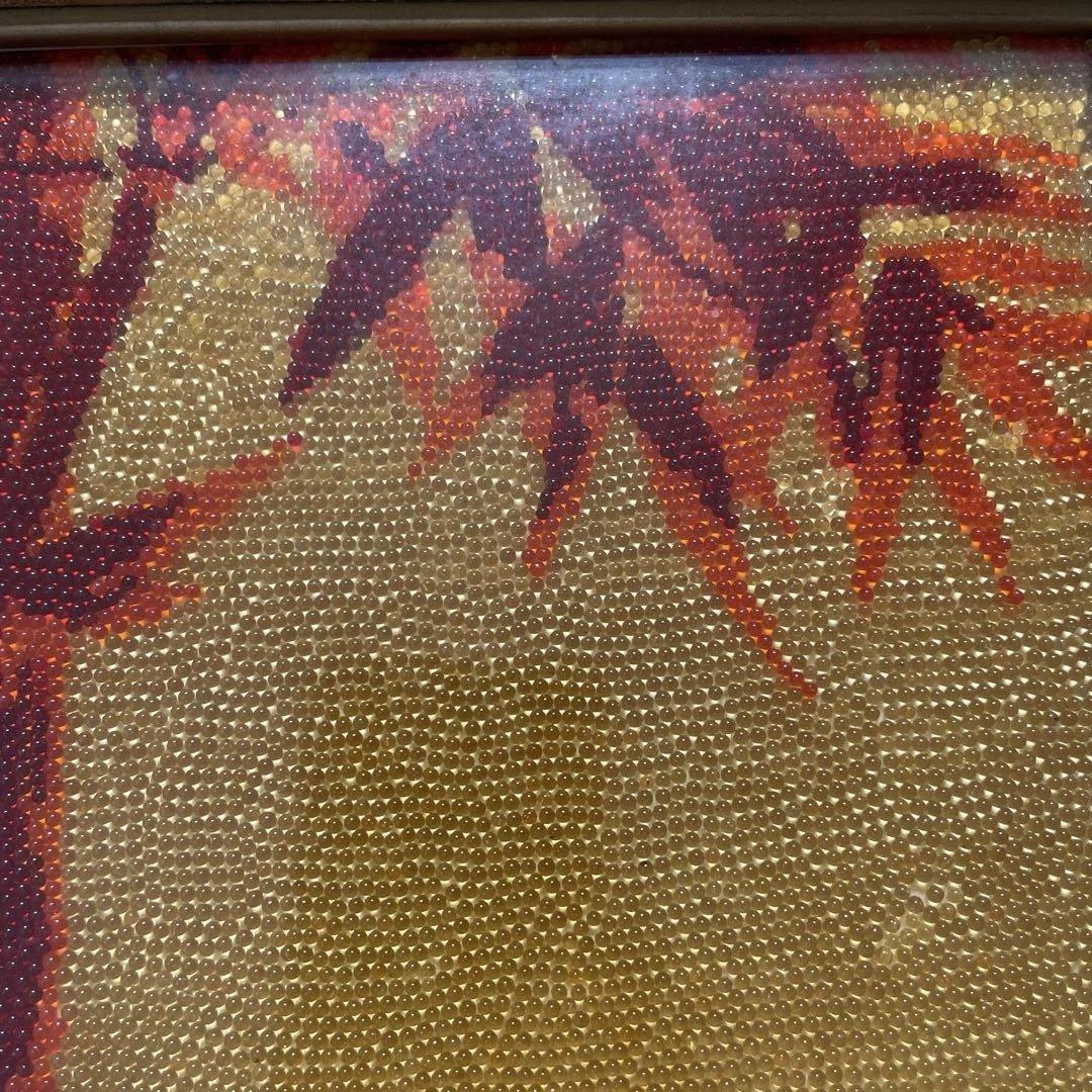 ビーズ刺繍　竹林