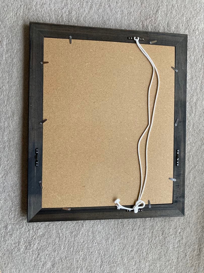 一点もの ナチュラルアート 自然素材コラージュ 額装（ガラス入り）50×60cm