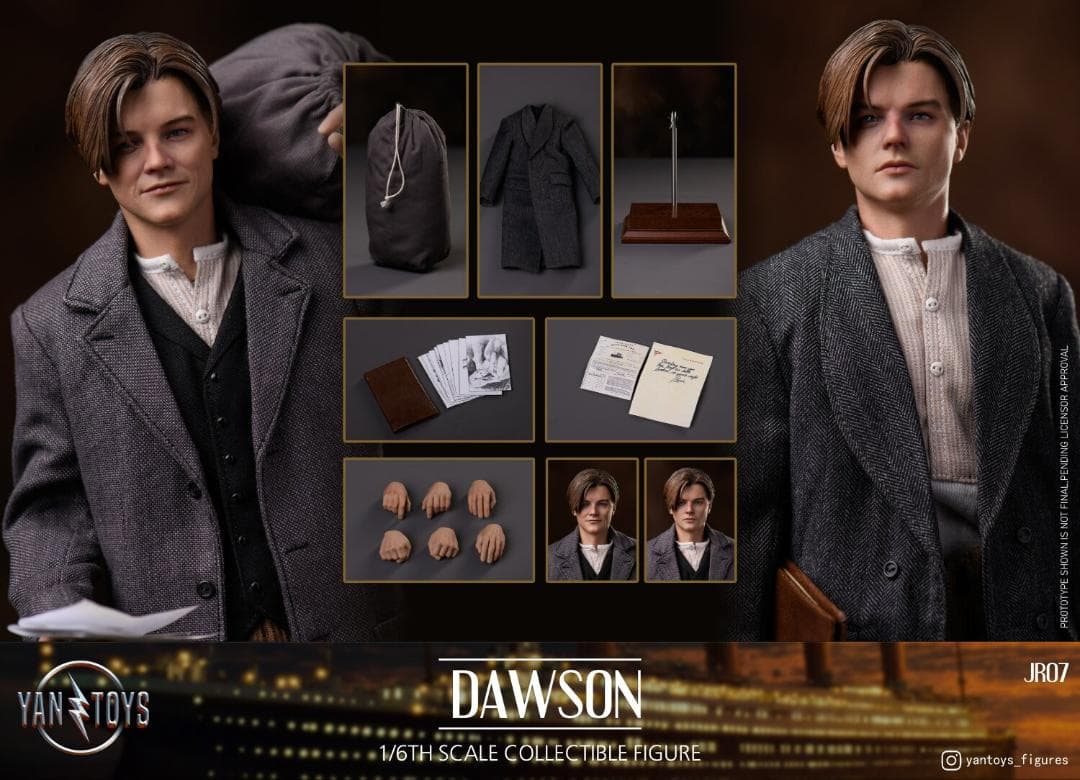 YANTOYS 1/6 ドーソン JR07 Dawson タイタニック ジャック