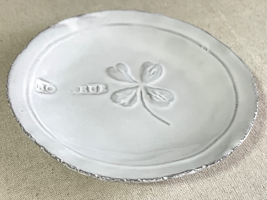 ASTIER de VILLATTE クローバー柄 取り皿(約13cm)