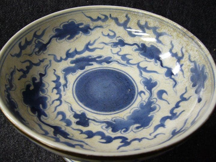 中国古磁器　清青花高碗