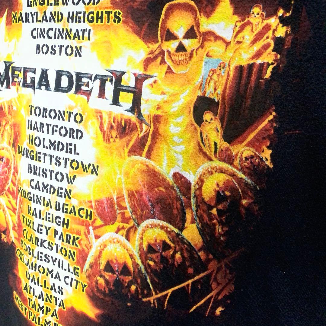 MEGADETH メガデス　2011 ツアープリントTシャツ　mbt180