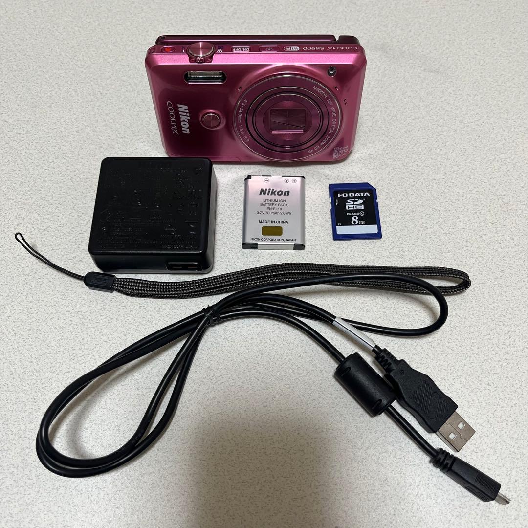 【トリス】Nikon COOLPIX ピンク コンパクトデジタルカメラ