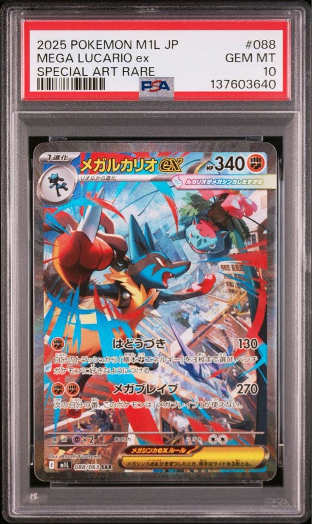 【連番】メガルカリオex sar psa10 メガラティアスex sar