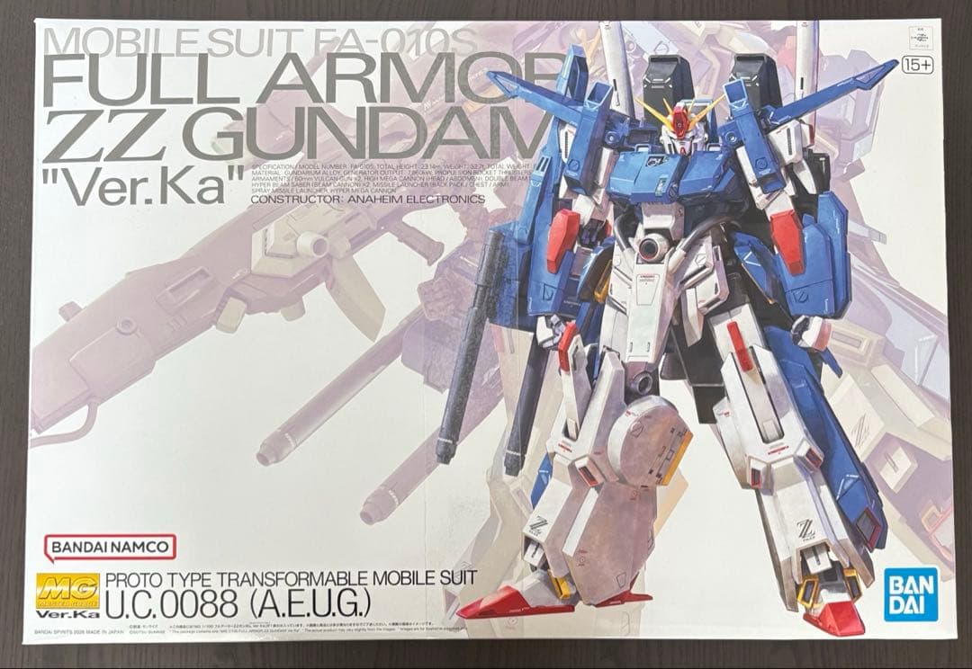 【新品未開封】MG 1/100 フルアーマーZZガンダム Ver.Ka 最新作