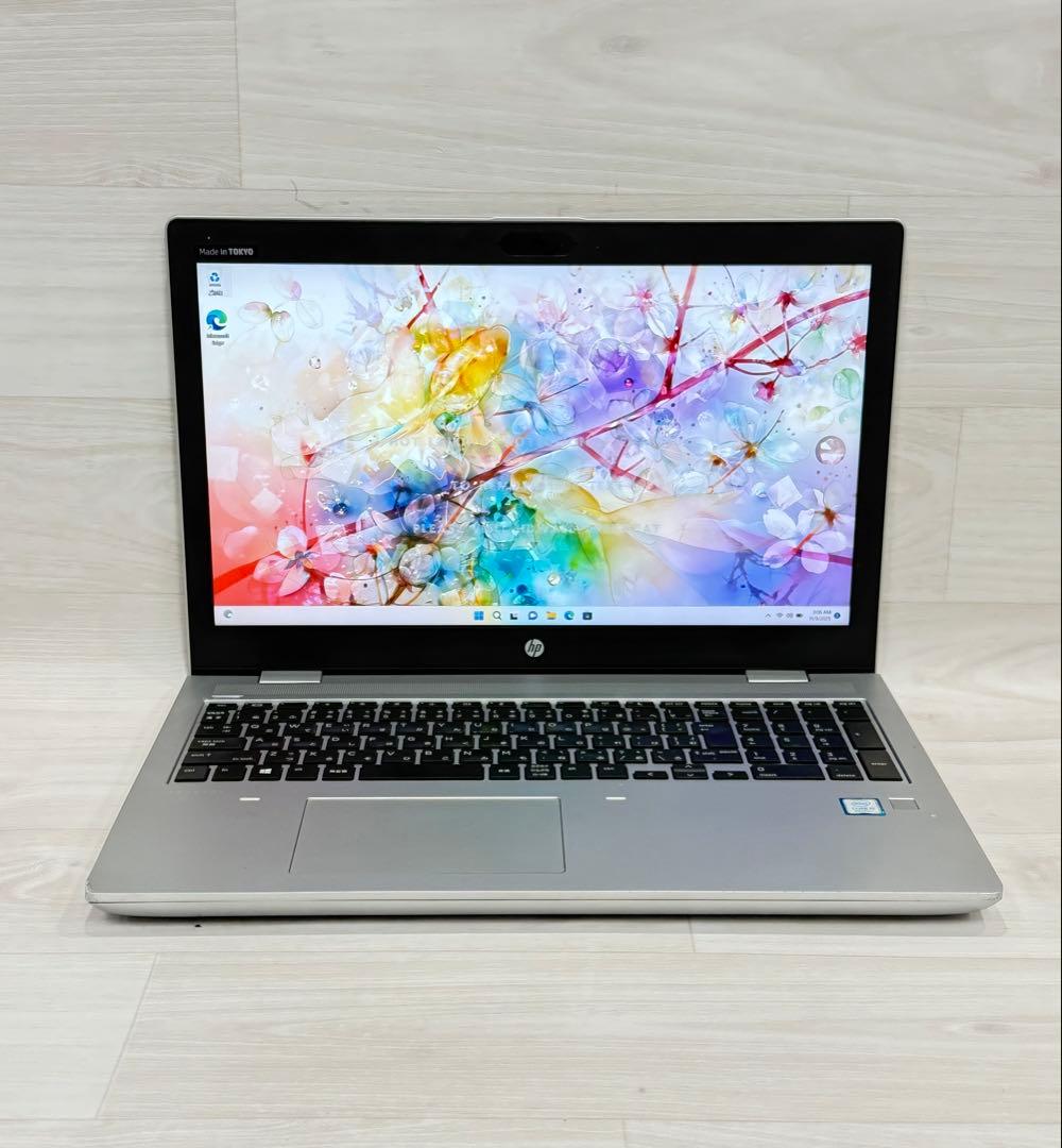 8世代Hp ProBookエイチピーノートi5/8GB/SSD-256フルHD