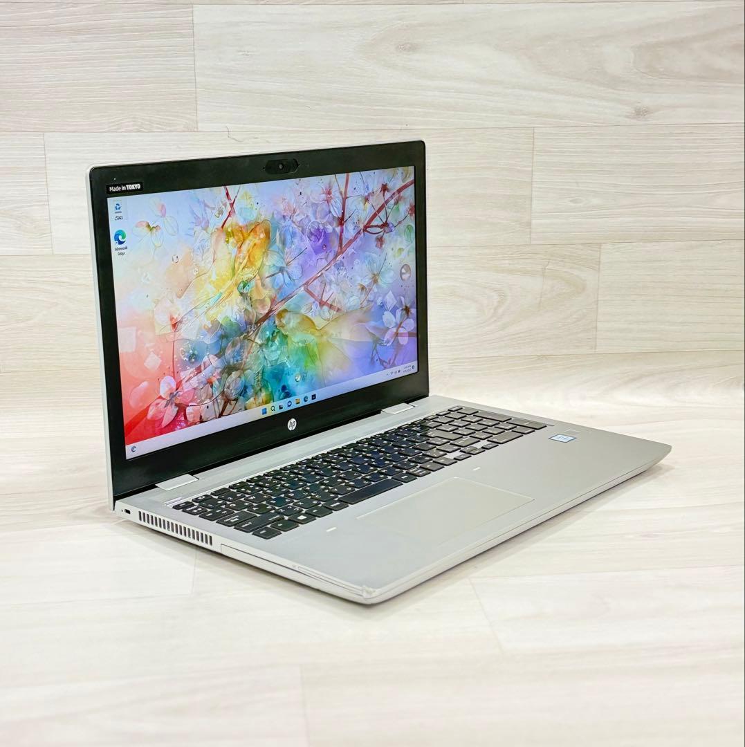 8世代Hp ProBookエイチピーノートi5/8GB/SSD-256フルHD