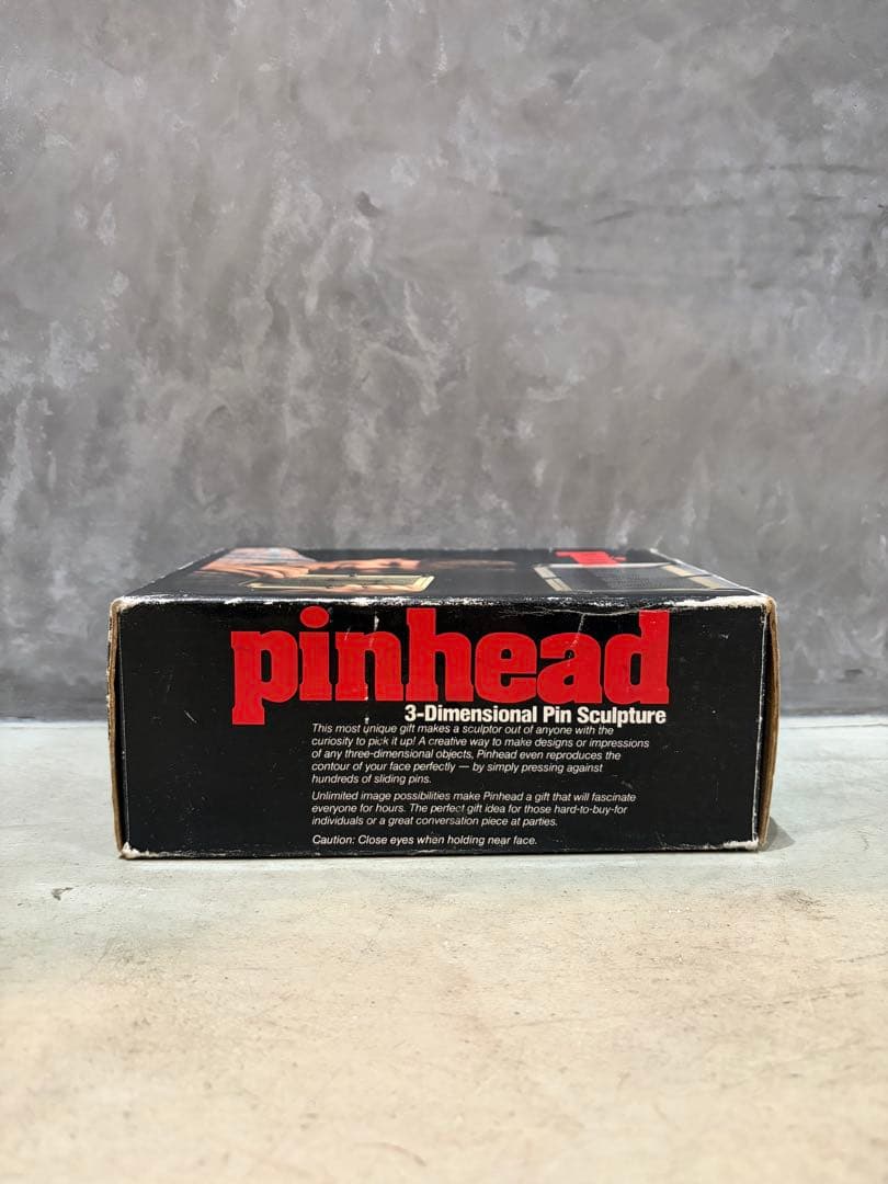 80s USA製　pin head アートレザーケース付き　オブジェ　プロダクト