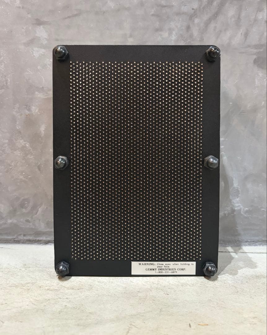 80s USA製　pin head アートレザーケース付き　オブジェ　プロダクト