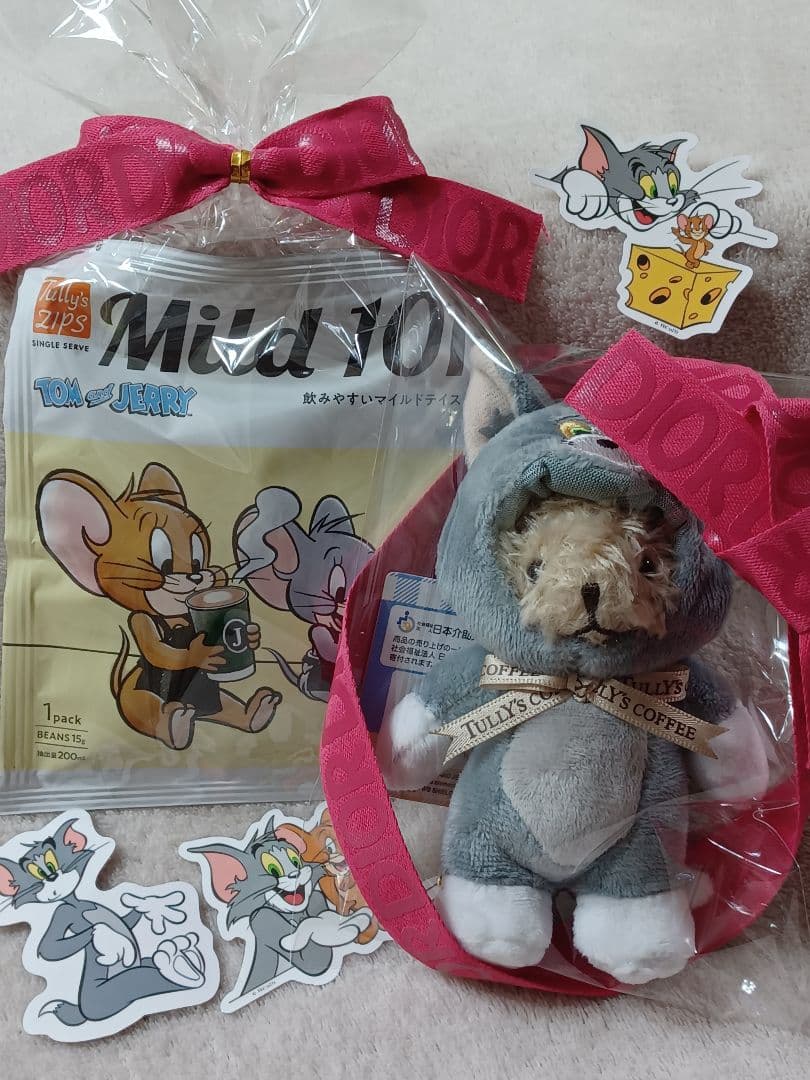 TULLY'S COFFEE トムベアフル &コーヒー&ステッカーつき