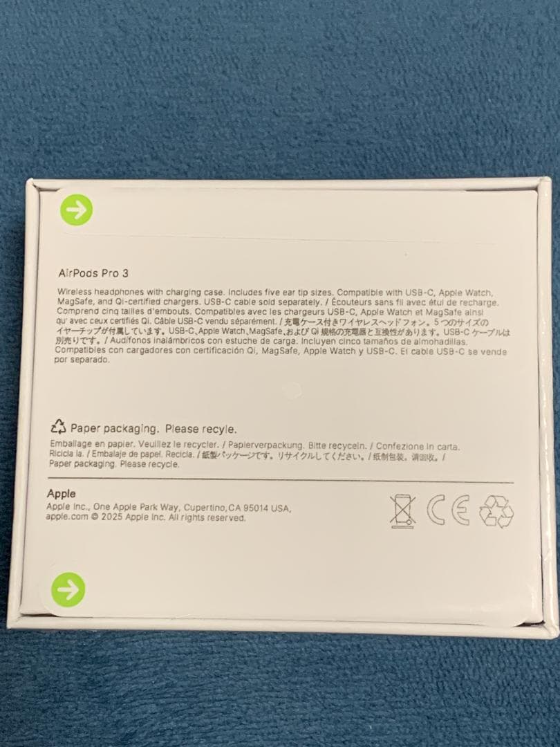 AirPods Pro 3 本体 充電ケーブル付き