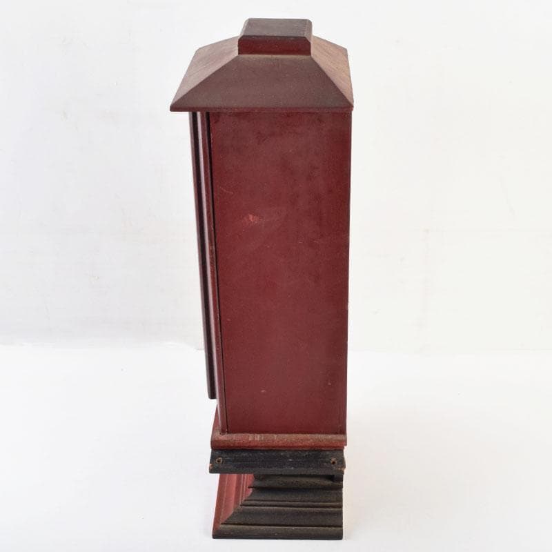 仏教美術　木彫　子安観音　鬼子母神　仏像　置物　厨子・台付　V　R9600B