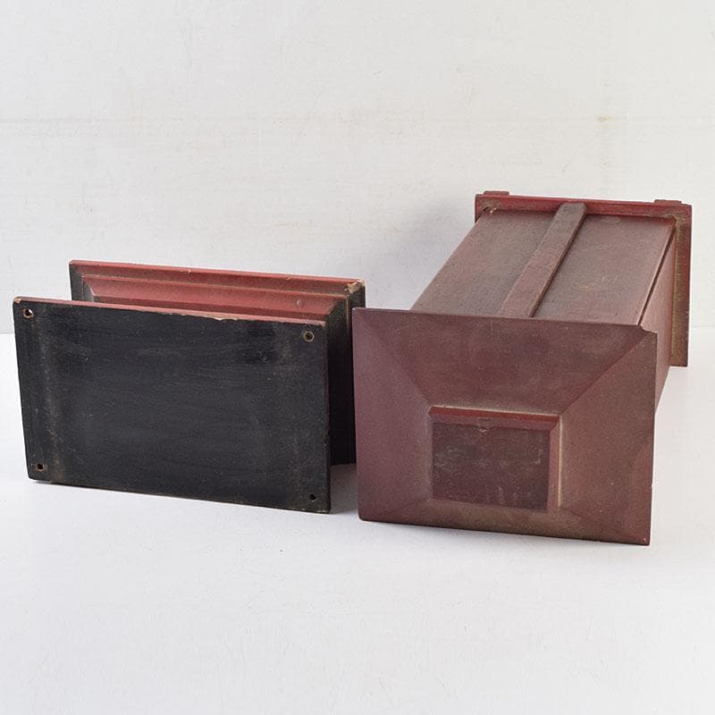 仏教美術　木彫　子安観音　鬼子母神　仏像　置物　厨子・台付　V　R9600B