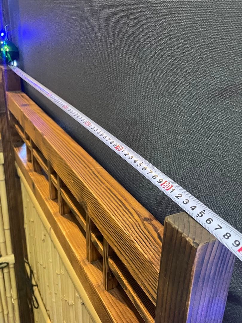 送料込み！目隠し竹垣フェンス　竹椅子　ベンチ　和風装飾