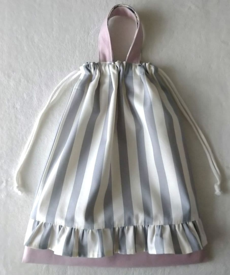 【ご相談用ページ】ストライプ フリル レッスンバッグ 入園入学