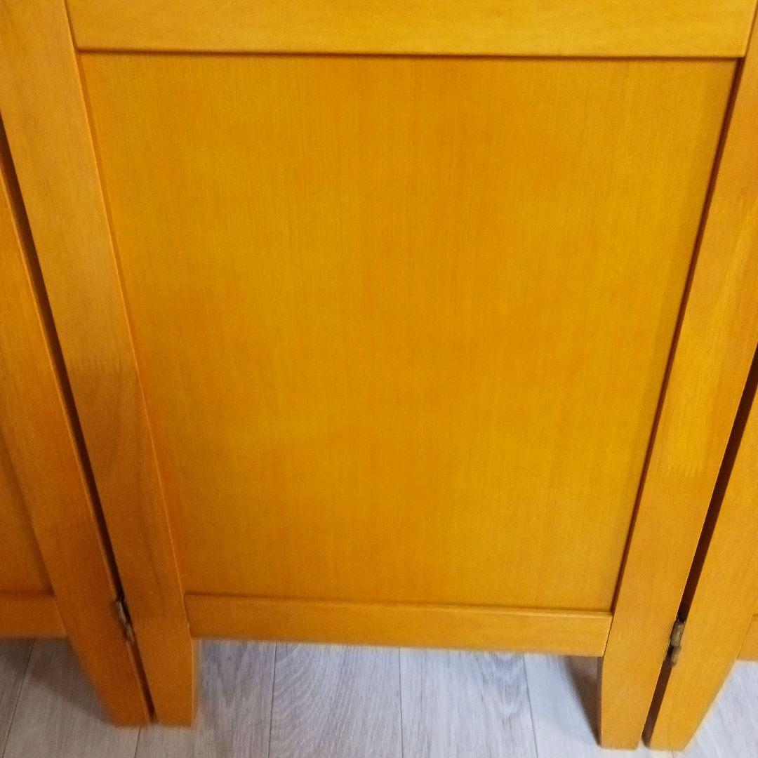 スクリーン パーテーション おしゃれ 衝立 ナチュラル 3連