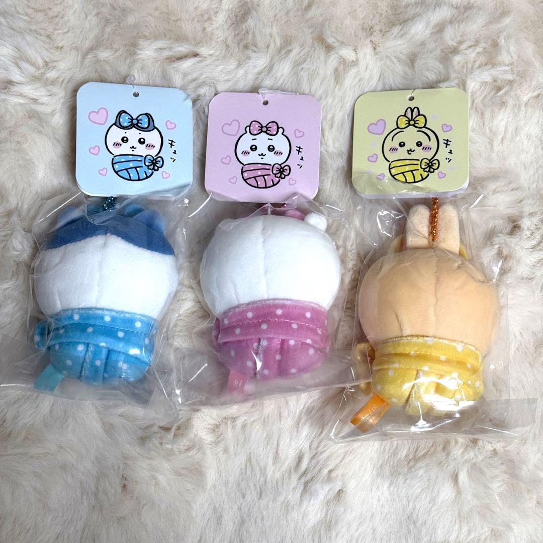 ちいかわ おくるみ ぷちミニマスコット ちいかわ ハチワレ うさぎ 3点セット