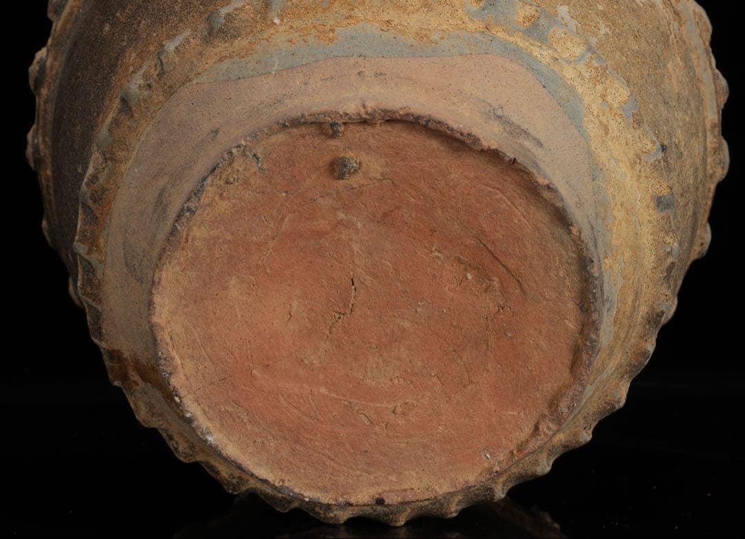 古陶 壺 装飾古壺 箱付 古作陶器 花器 花入 古美術 骨董 古道具 時代物