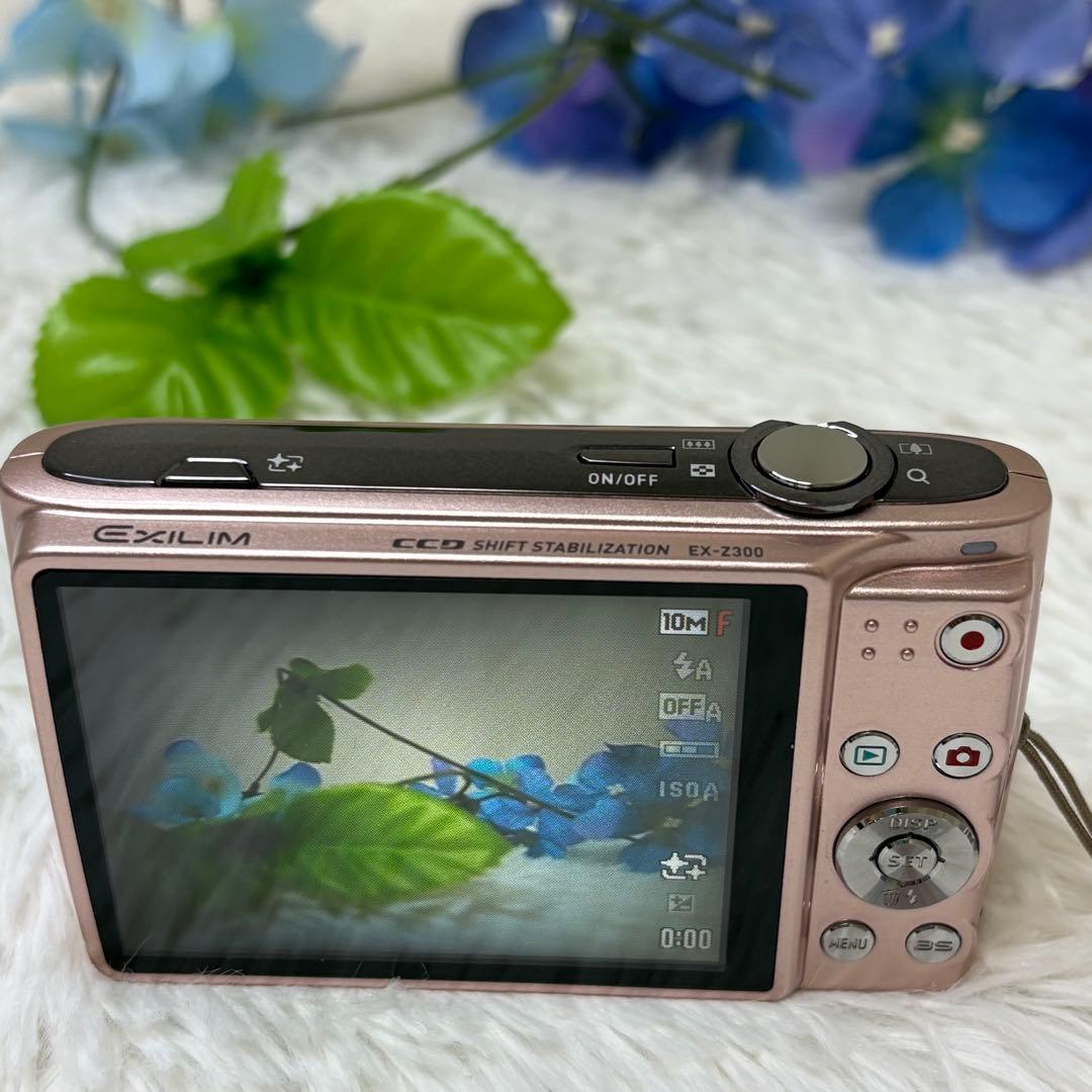 CASIO カメラ　EX-Z300 バッテリー　ピンク　コンデジ　動作品