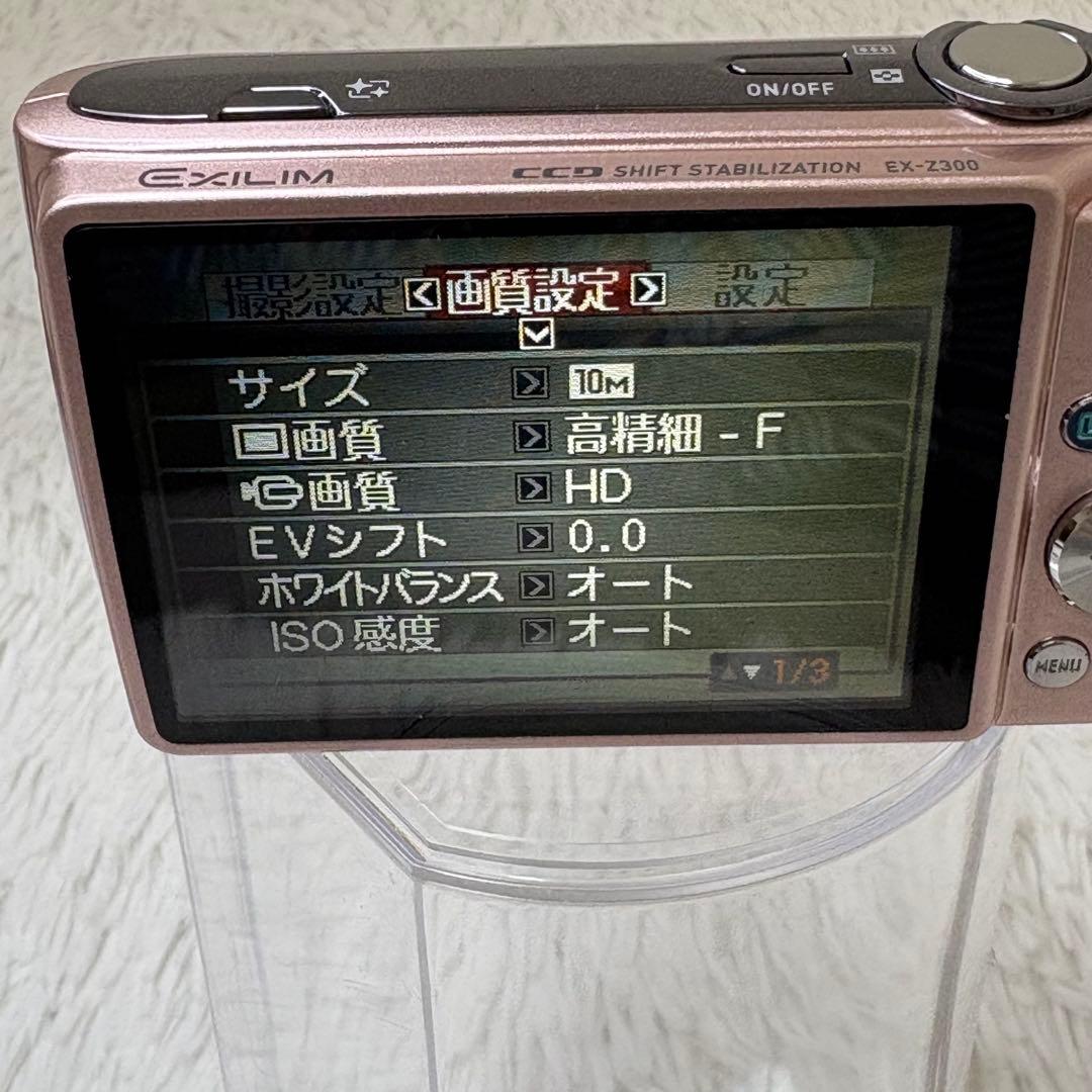 CASIO カメラ　EX-Z300 バッテリー　ピンク　コンデジ　動作品