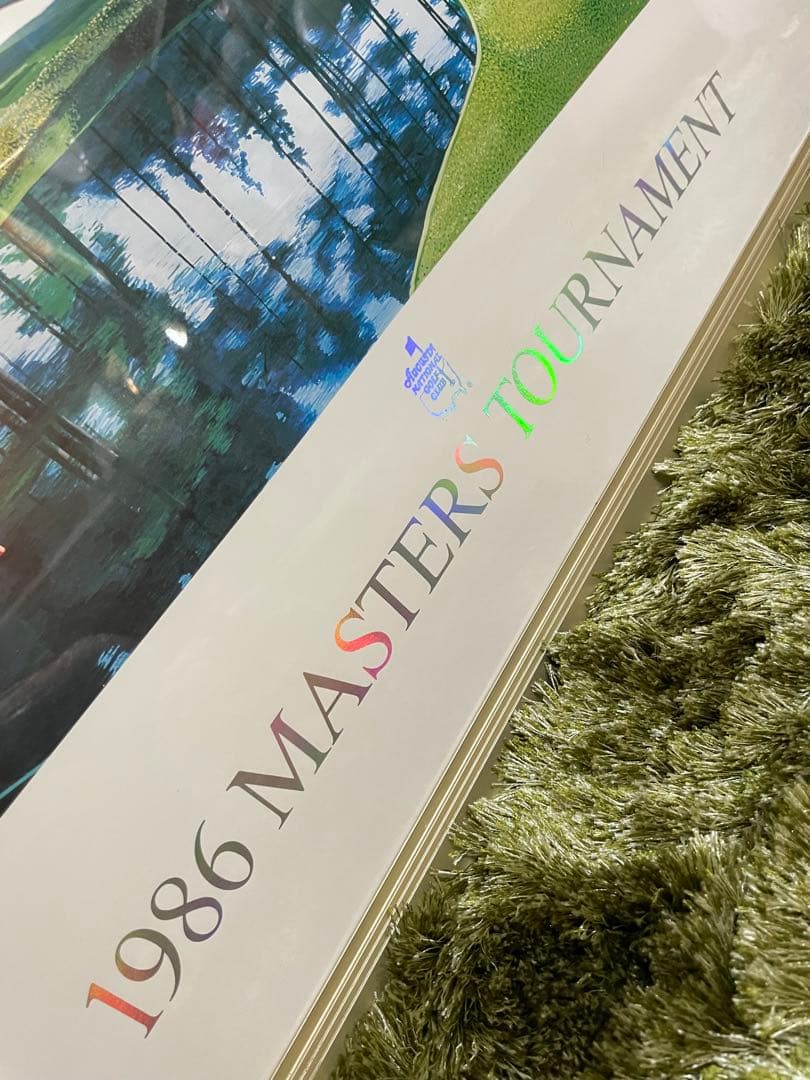 美品　ヒロ・ヤマガタ　マスターズトーナメント　ポスター　大判額装アートポスター