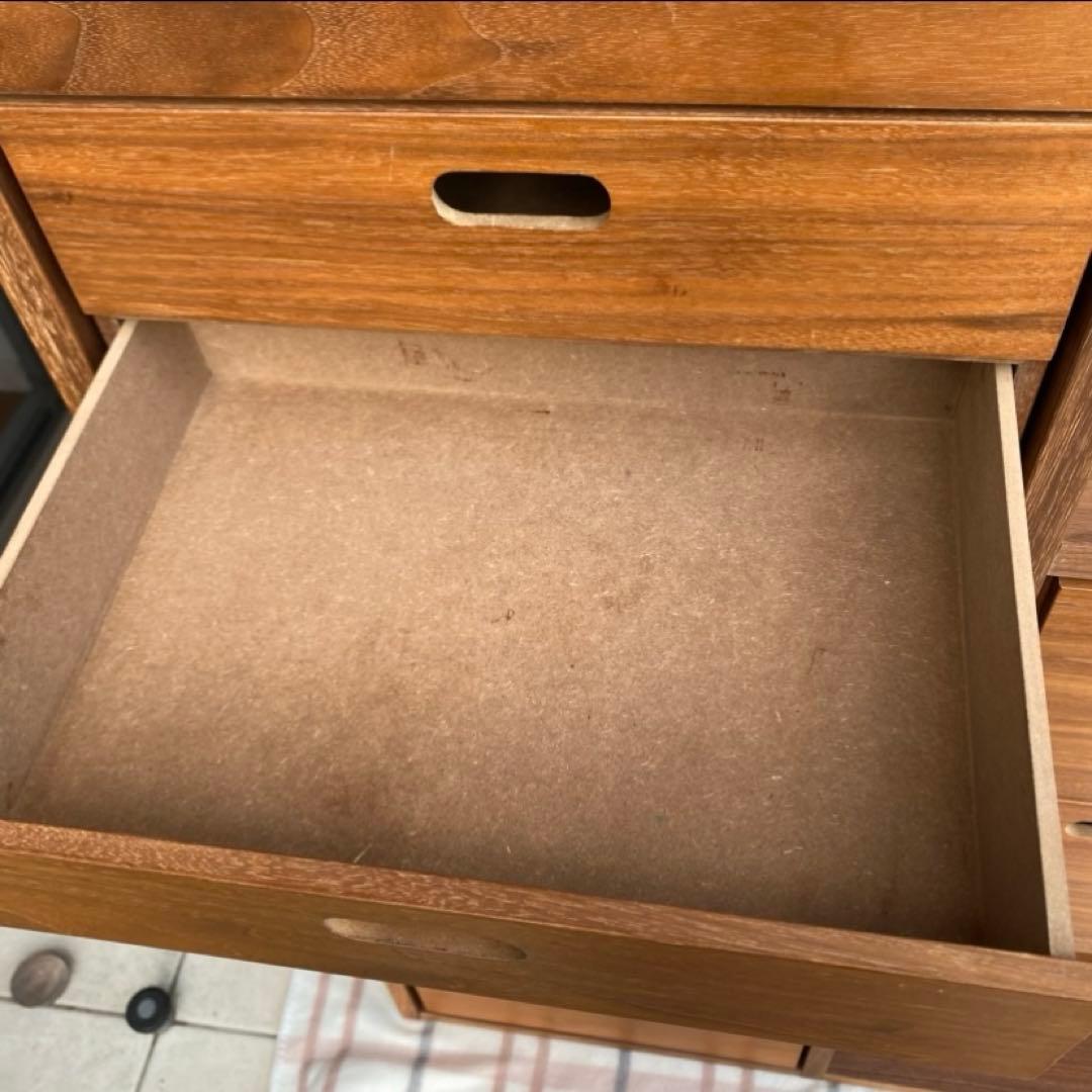 無印良品　スタッキングシェルフ3×2 スタッキングチェストセット　ウォールナット