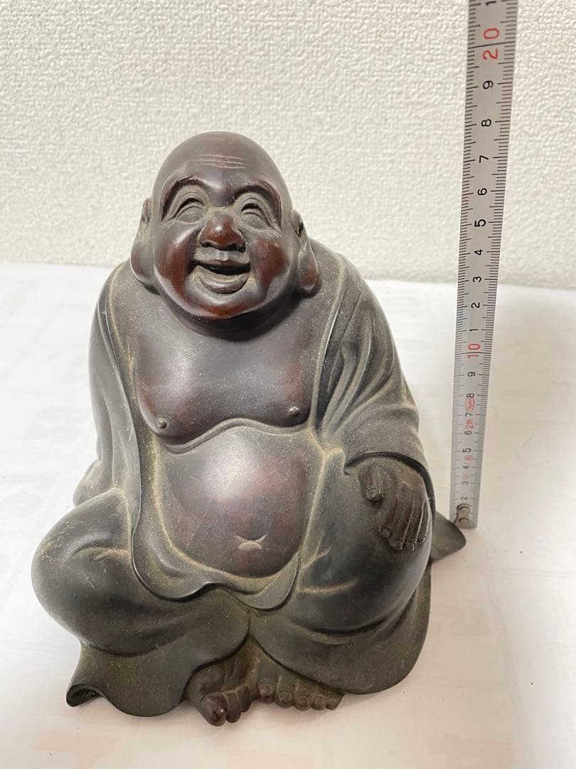 銅製 弥勒仏像 置物