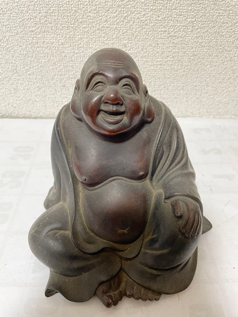 銅製 弥勒仏像 置物