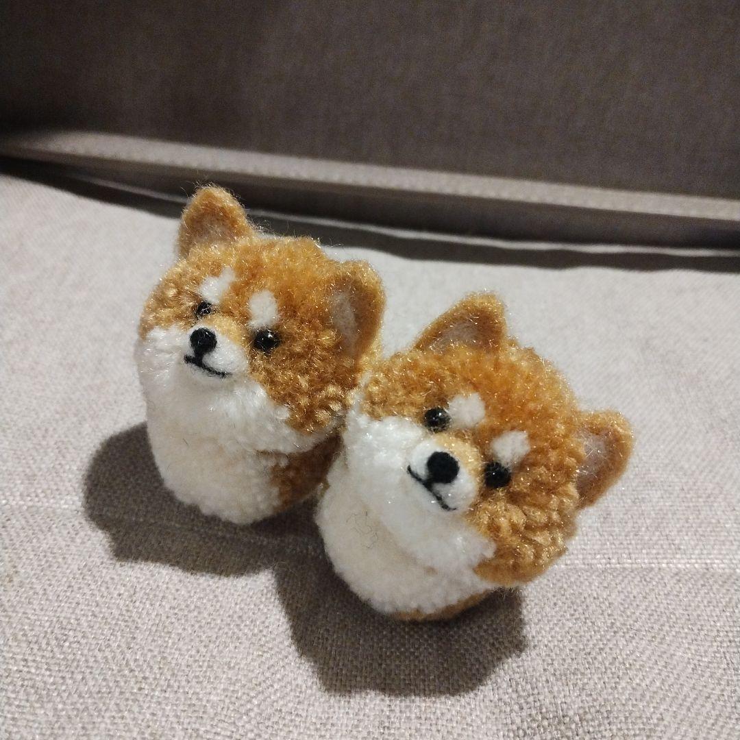 まめたん810さま専用　柴犬熊鈴2個　柴犬キーホルダー2個