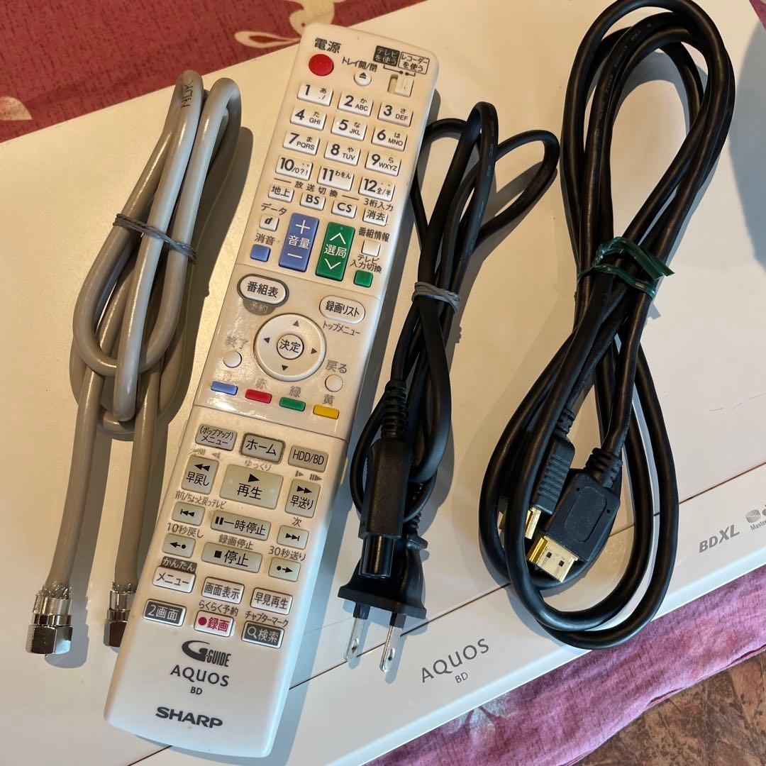 シャープ　BD-W560SW 12倍録 500GB 純正リモ等付フル装備 完動品