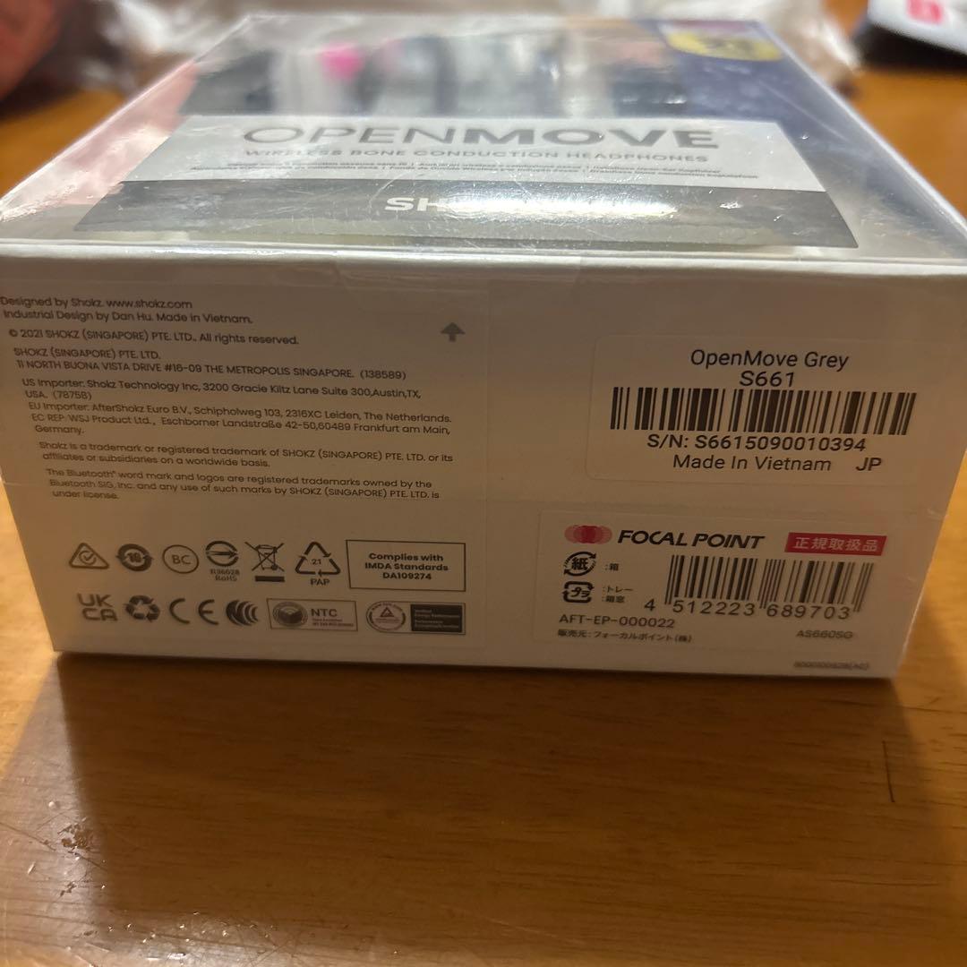 【値下げ中‼️】SHOKZ OPENMOVE 骨伝導イヤホン