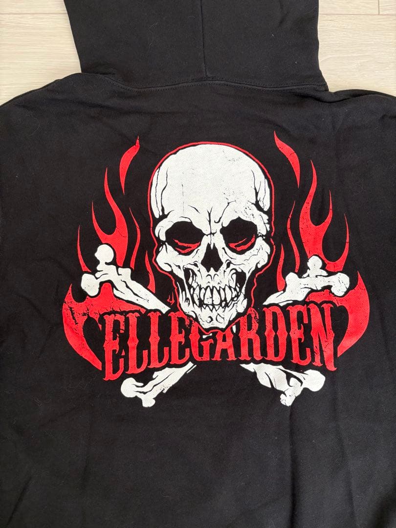 ELLEGARDEN フレイム スカル パーカー