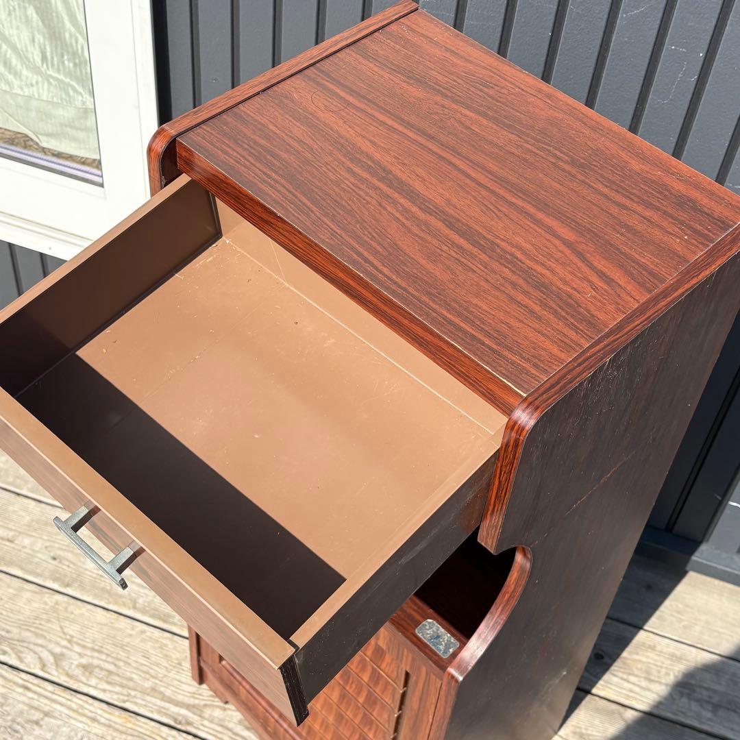 創愛ファニチュア コールキャビネット 電話台 昭和レトロ サイドキャビネット