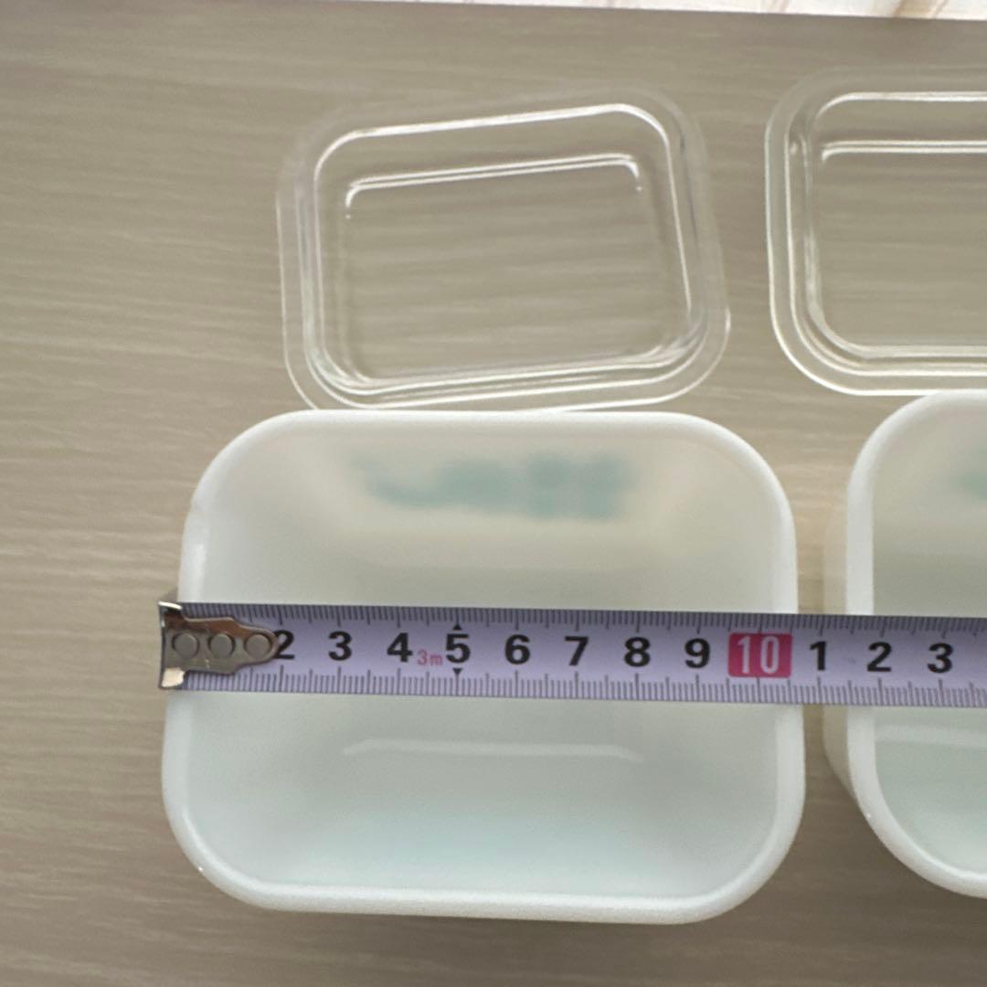 オールドパイレックス バタープリント レフリジレーター4個セット